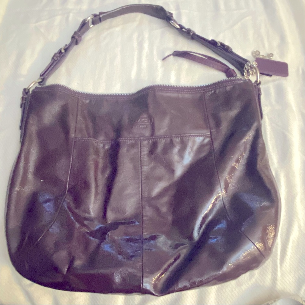 Coach Purple Patent Leather Purse